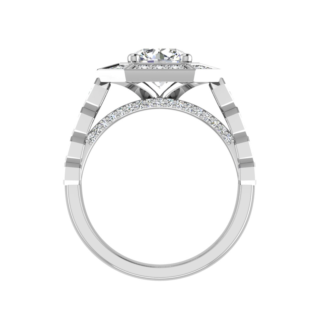 Leyla Halo Engagement Ring